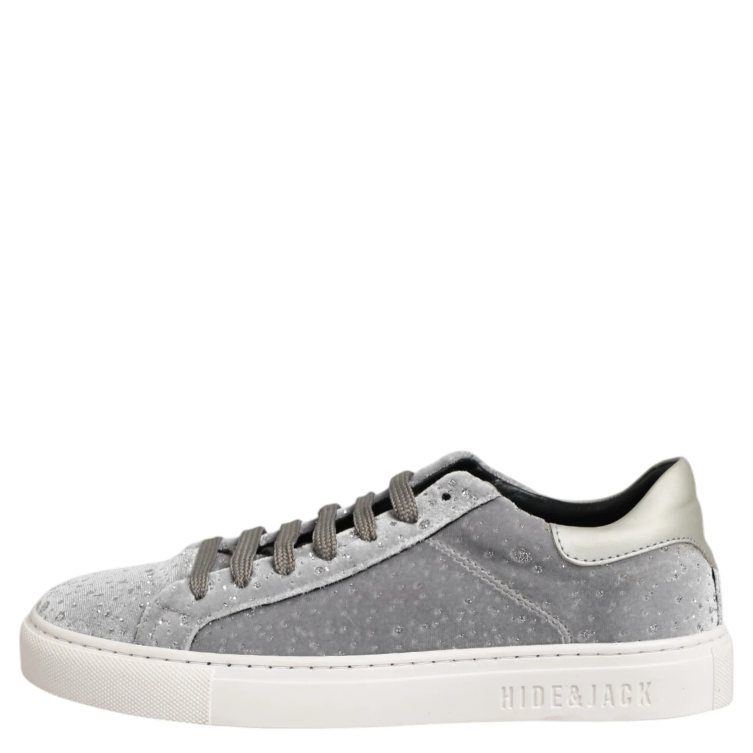 Gray Suede Low Top Lace Up Sneakers Shoes