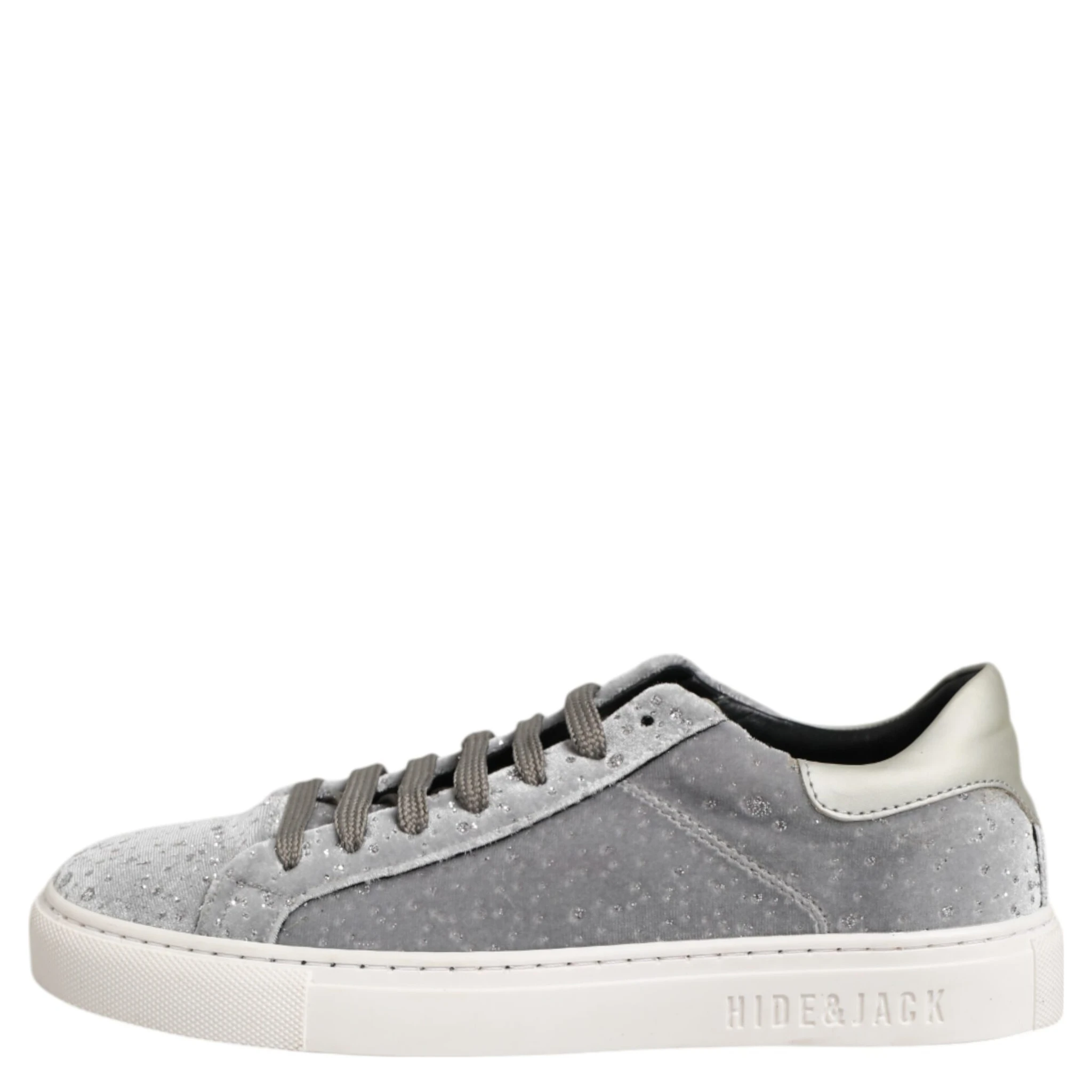 Gray Suede Low Top Lace Up Sneakers Shoes