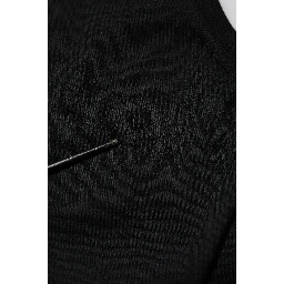 Black Cashmere Sleeveless Women Tank T-shirt