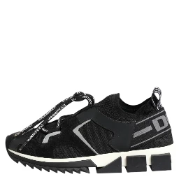 Black White Logo Sorrento Sneakers Shoes