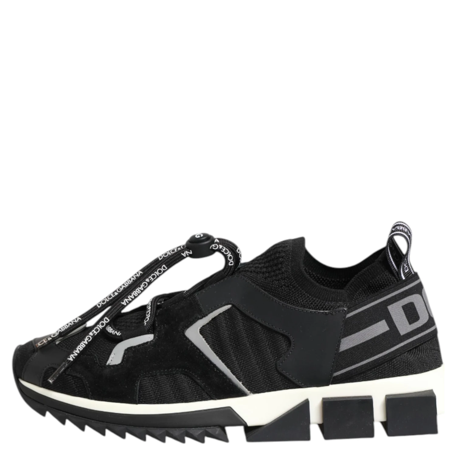 Black White Logo Sorrento Sneakers Shoes