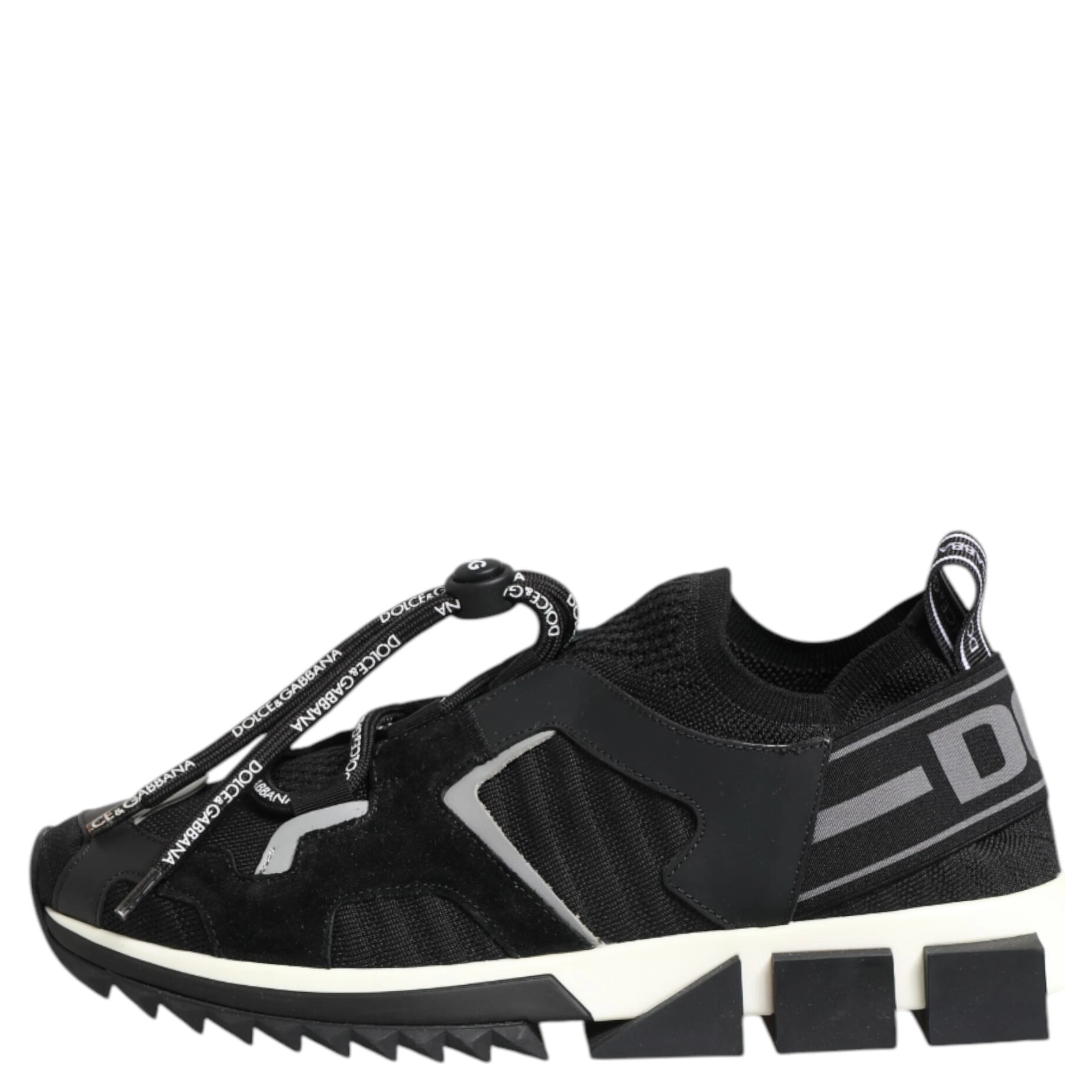 Black White Logo Sorrento Sneakers Shoes