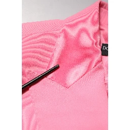 Pink Double Breasted Women Coat Jacket