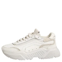 White DAYMASTER Calf Leather Sneakers Shoes