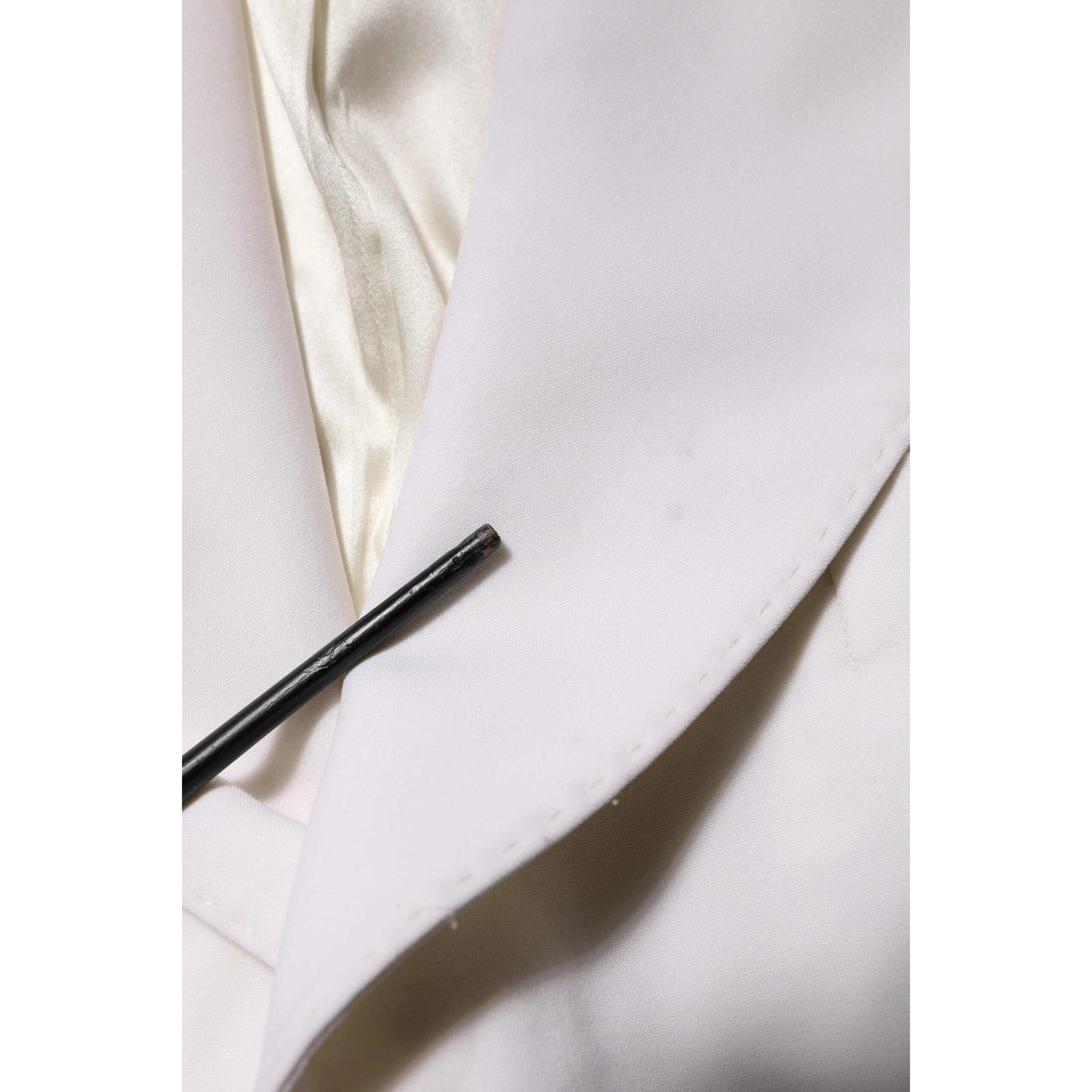 White Wool Single Breasted Women Coat Jacket