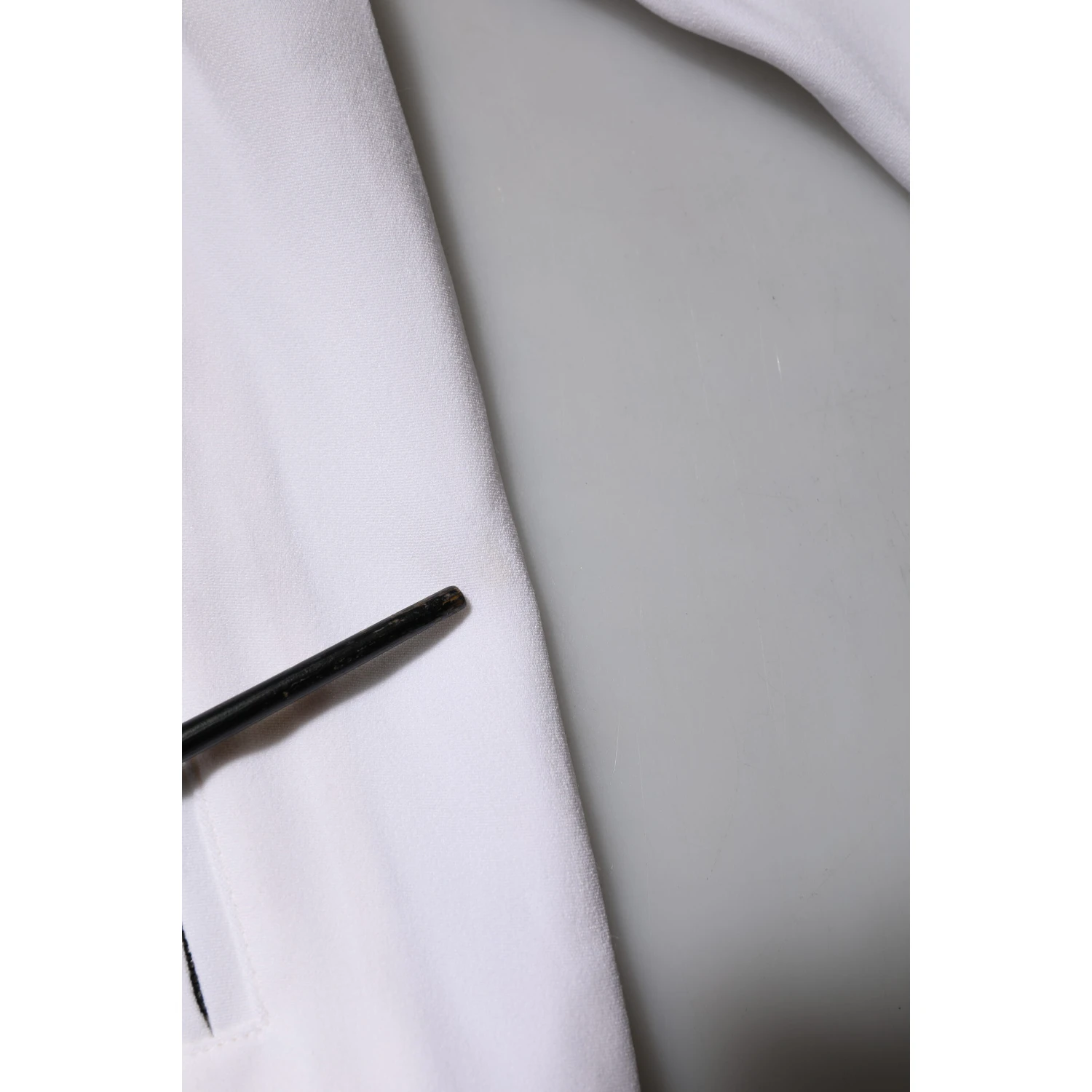 White Viscose Logo Women Full Zip Jacket