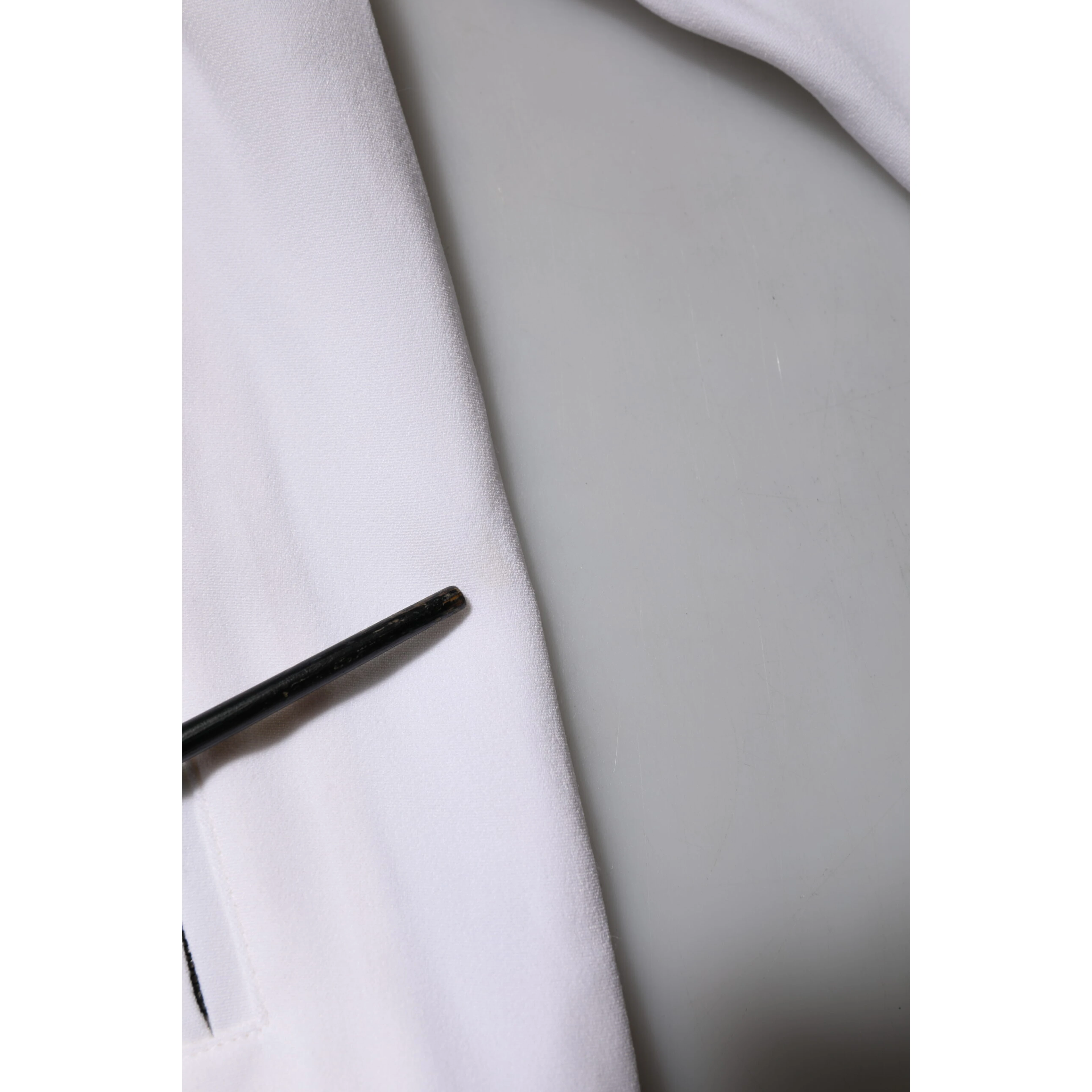 White Viscose Logo Women Full Zip Jacket