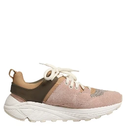 Multicolor Suede Low Top Women Sneakers Shoes