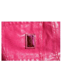 Pink Cotton High Waisted Skinny Denim Jeans