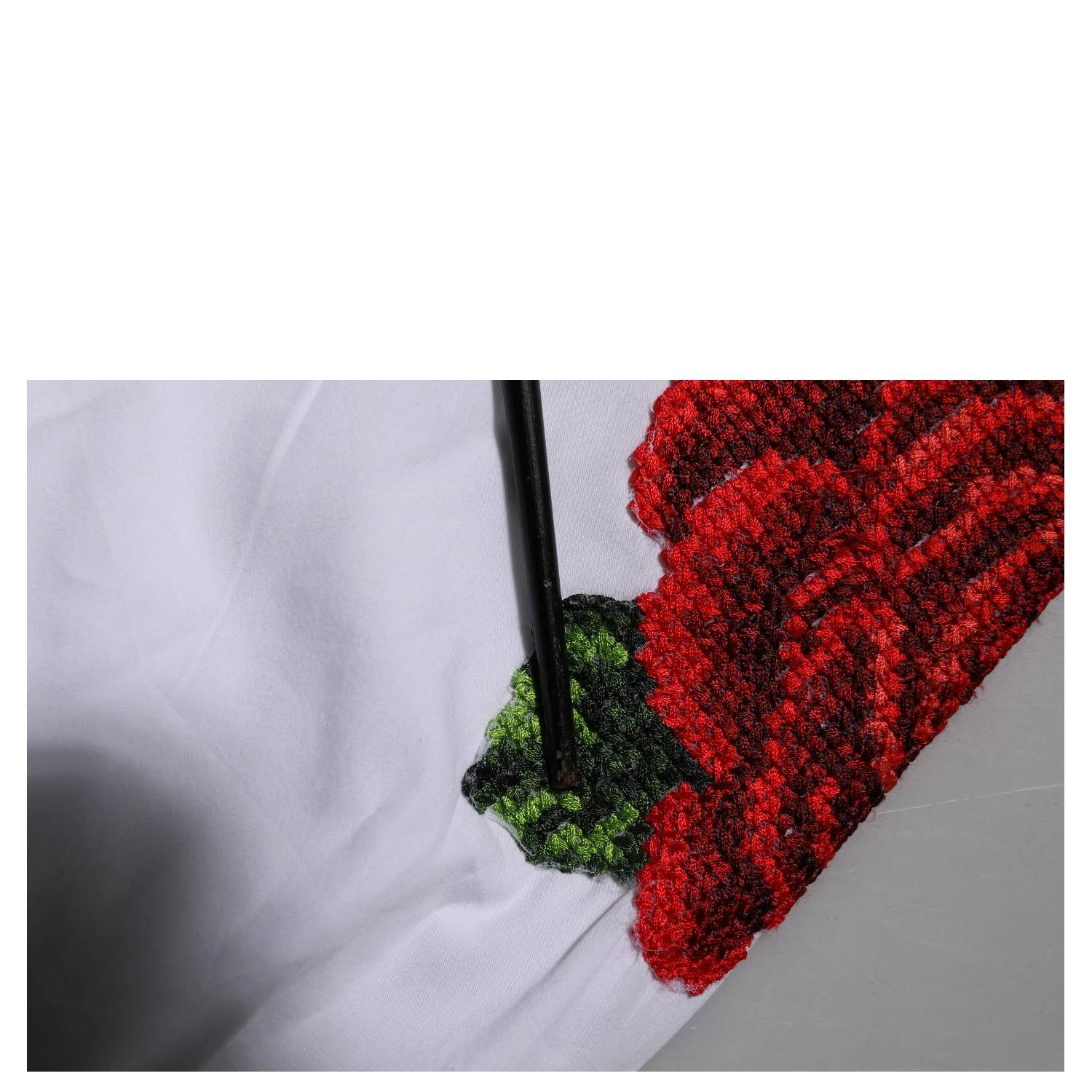 White Rose Embroidery Collared Shirt Top
