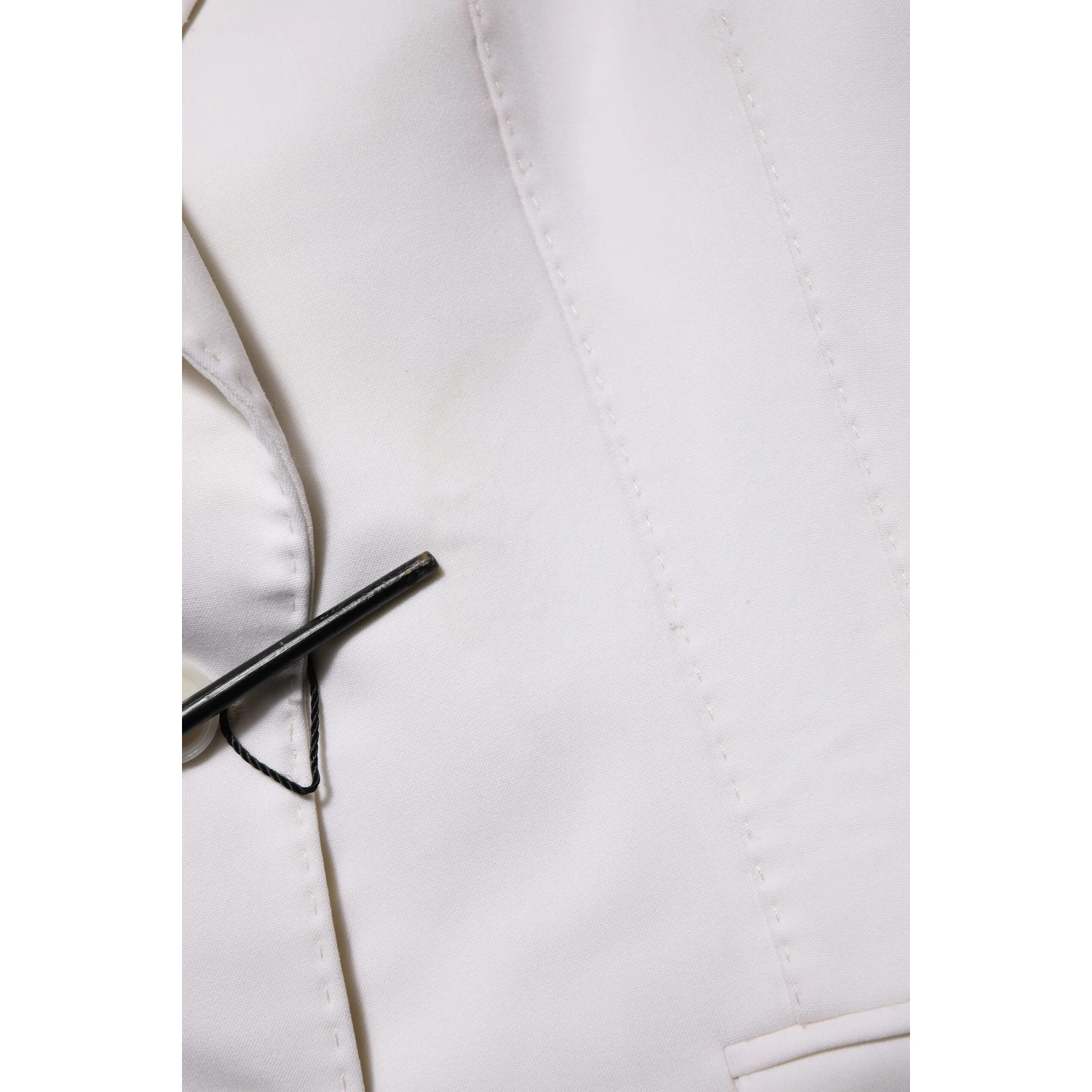 White Wool Single Breasted Women Coat Jacket