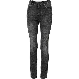 Dark Gray AUDREY Cotton Skinny Denim Jeans
