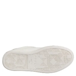 White Leather Low Top Lace Up Sneakers Shoes