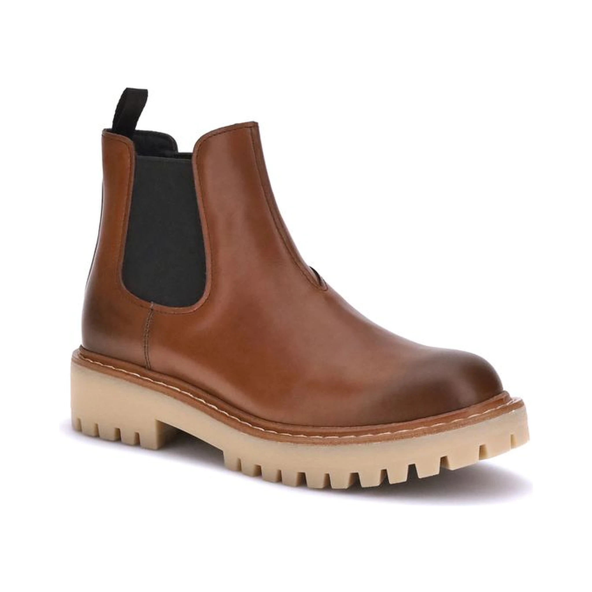 Brown Rubber Chelsea Boots