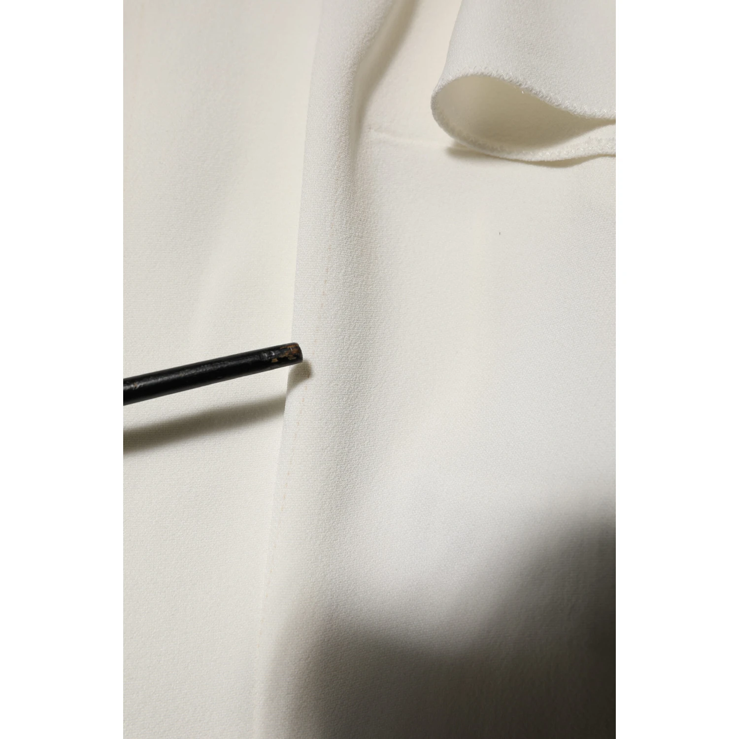 White Round Neck Short Sleeves Blouse Top