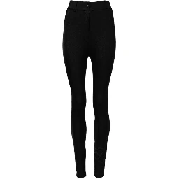 Black High Waisted Skinny Leggings Pants