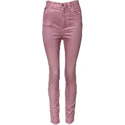 Pink GRACE High Waisted Skinny Denim Jeans