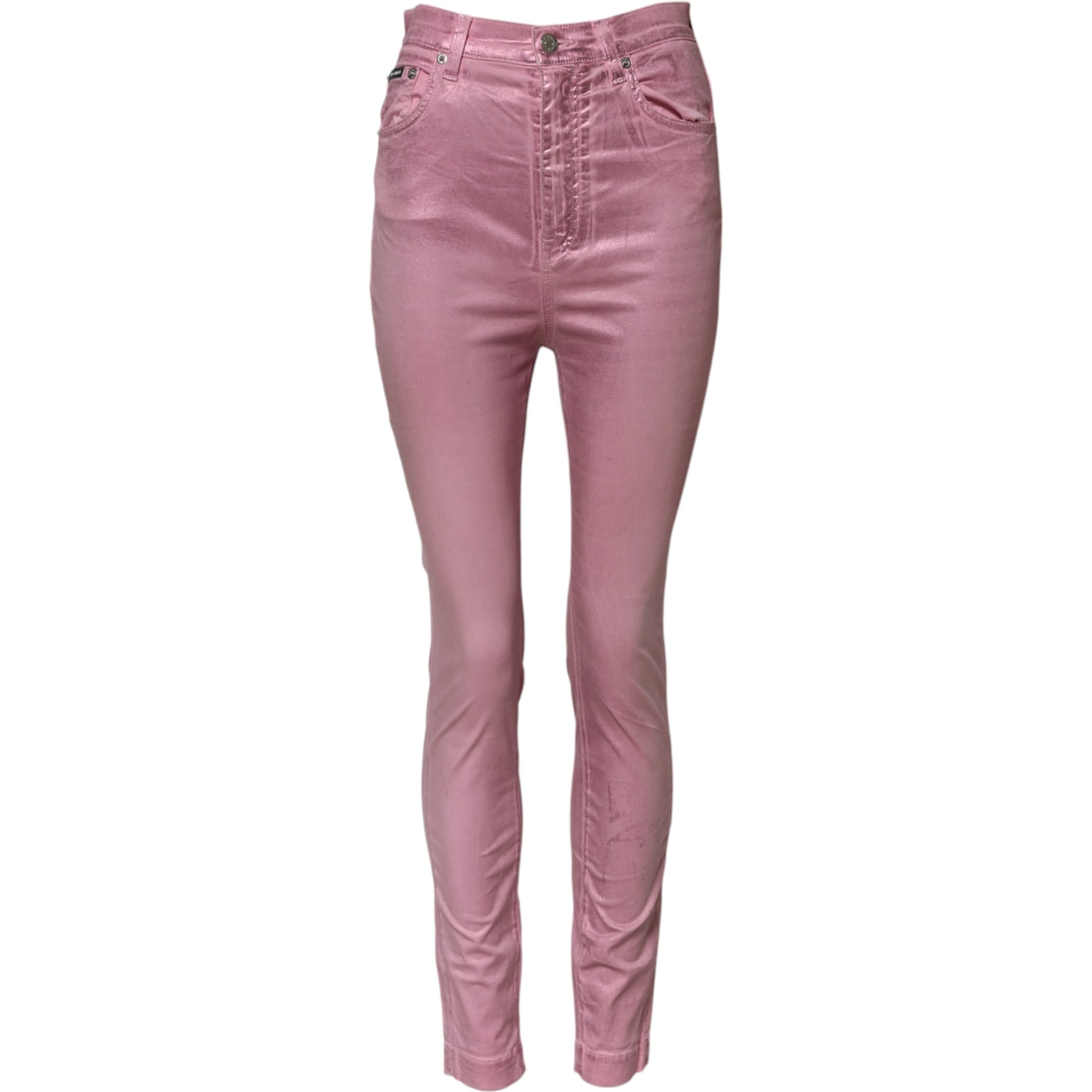 Pink GRACE High Waisted Skinny Denim Jeans