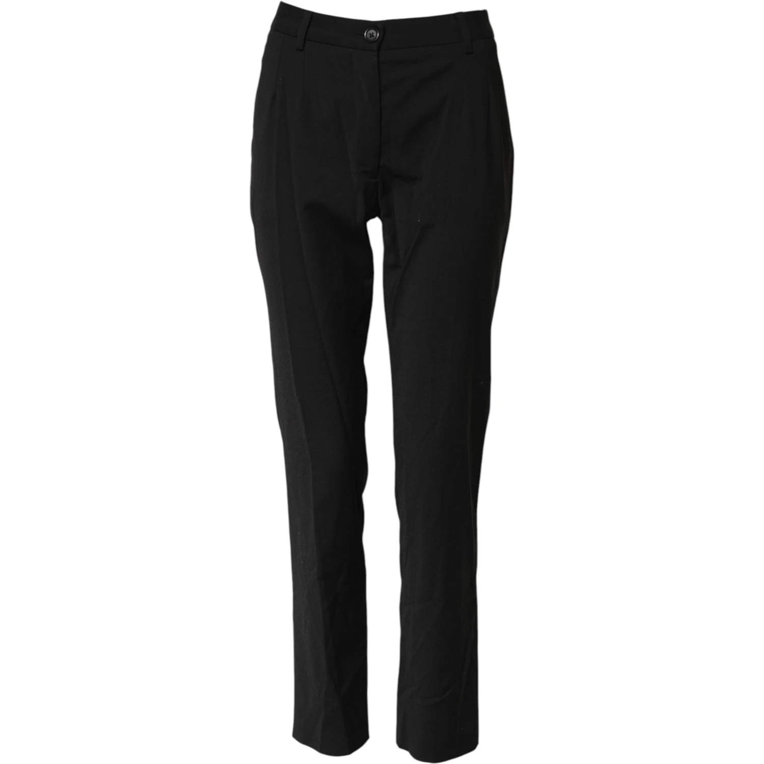 Black STAFF Mid Waist Tapered Pants