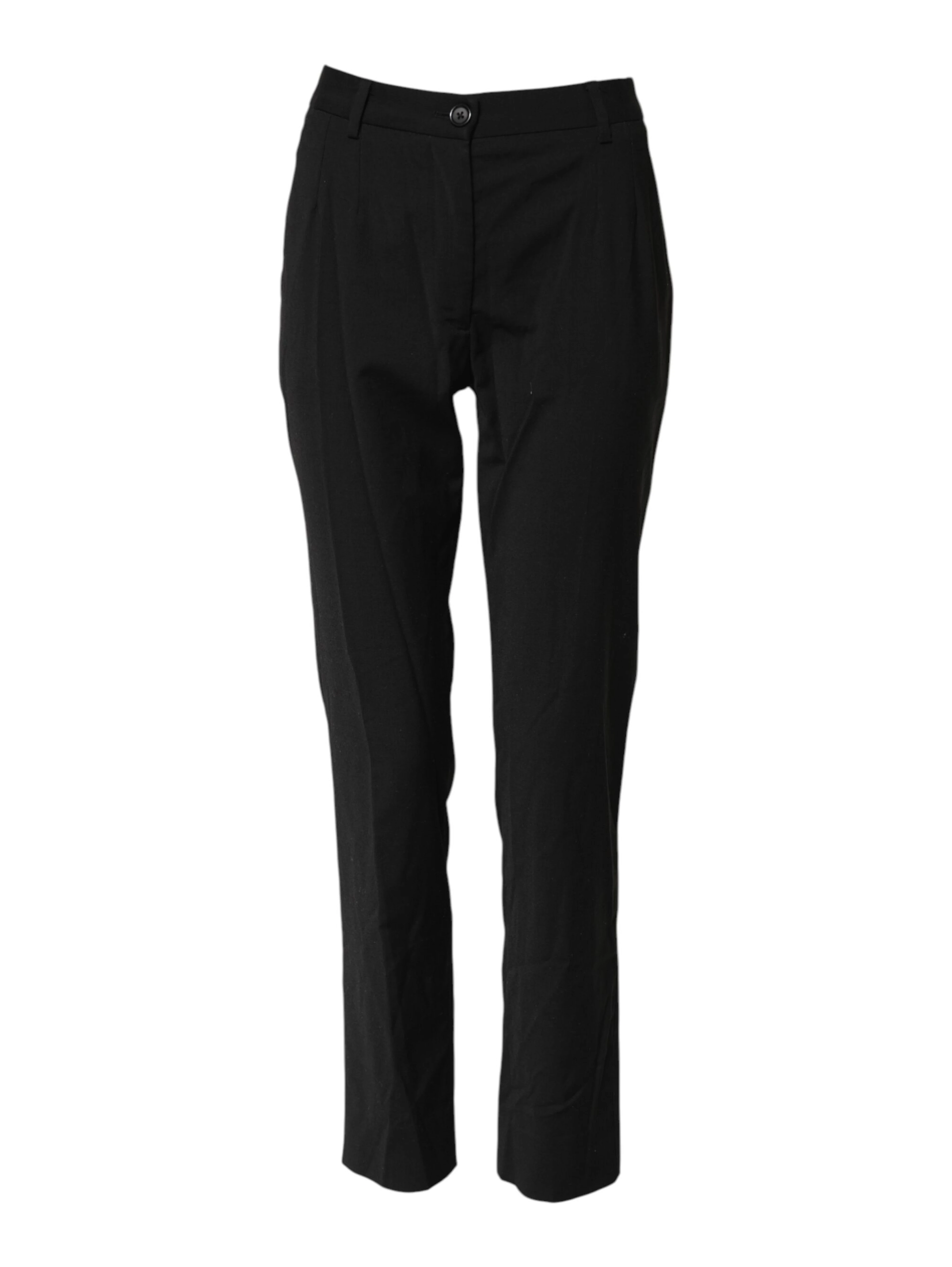 Black STAFF Mid Waist Tapered Pants
