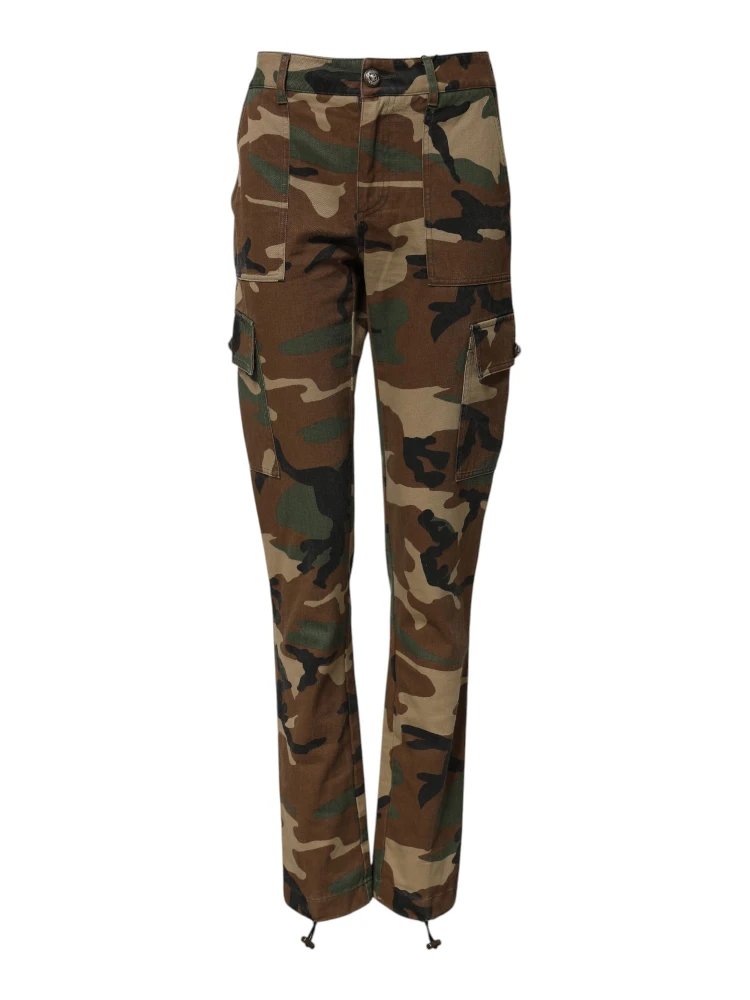 Multicolor Camouflage Cargo Pants