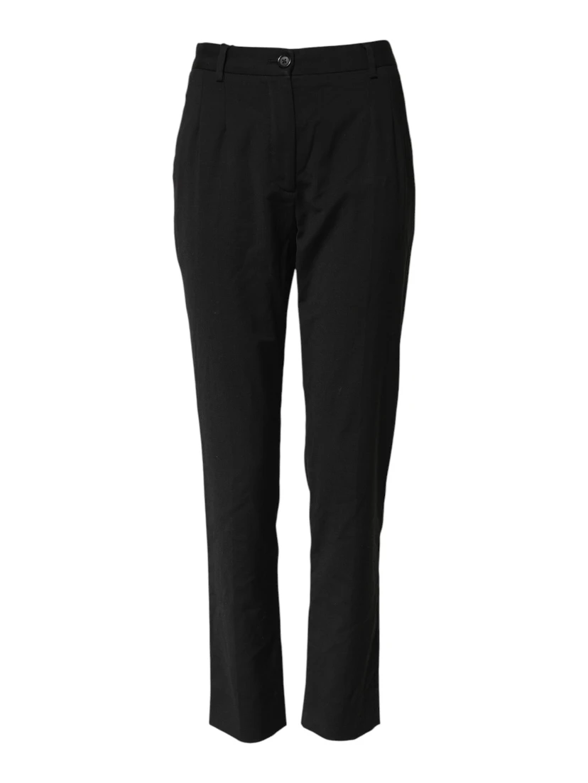 Black STAFF High Waist Tapered Pants