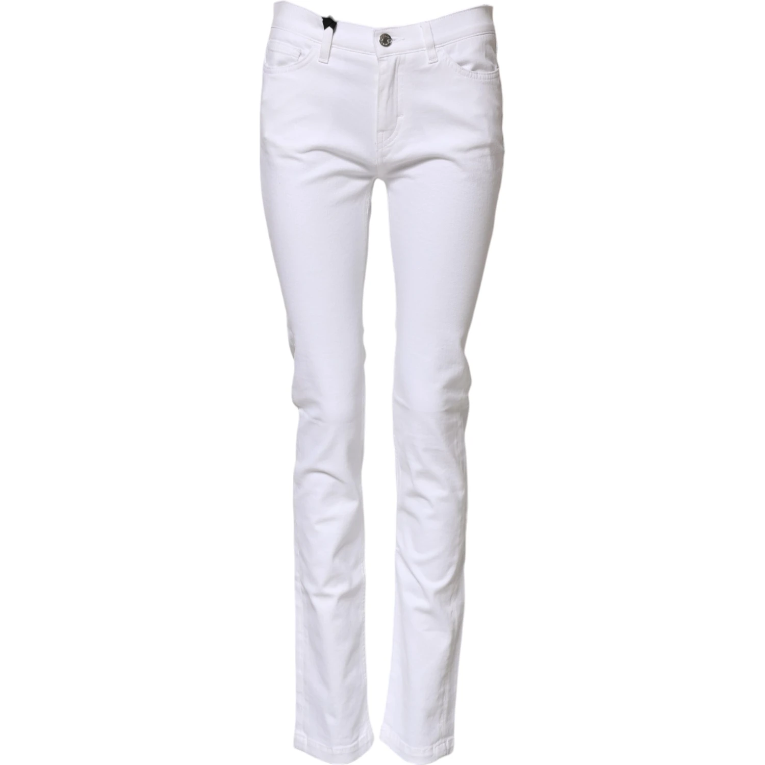 White GRACE Mid Waisted Skinny Denim Jeans