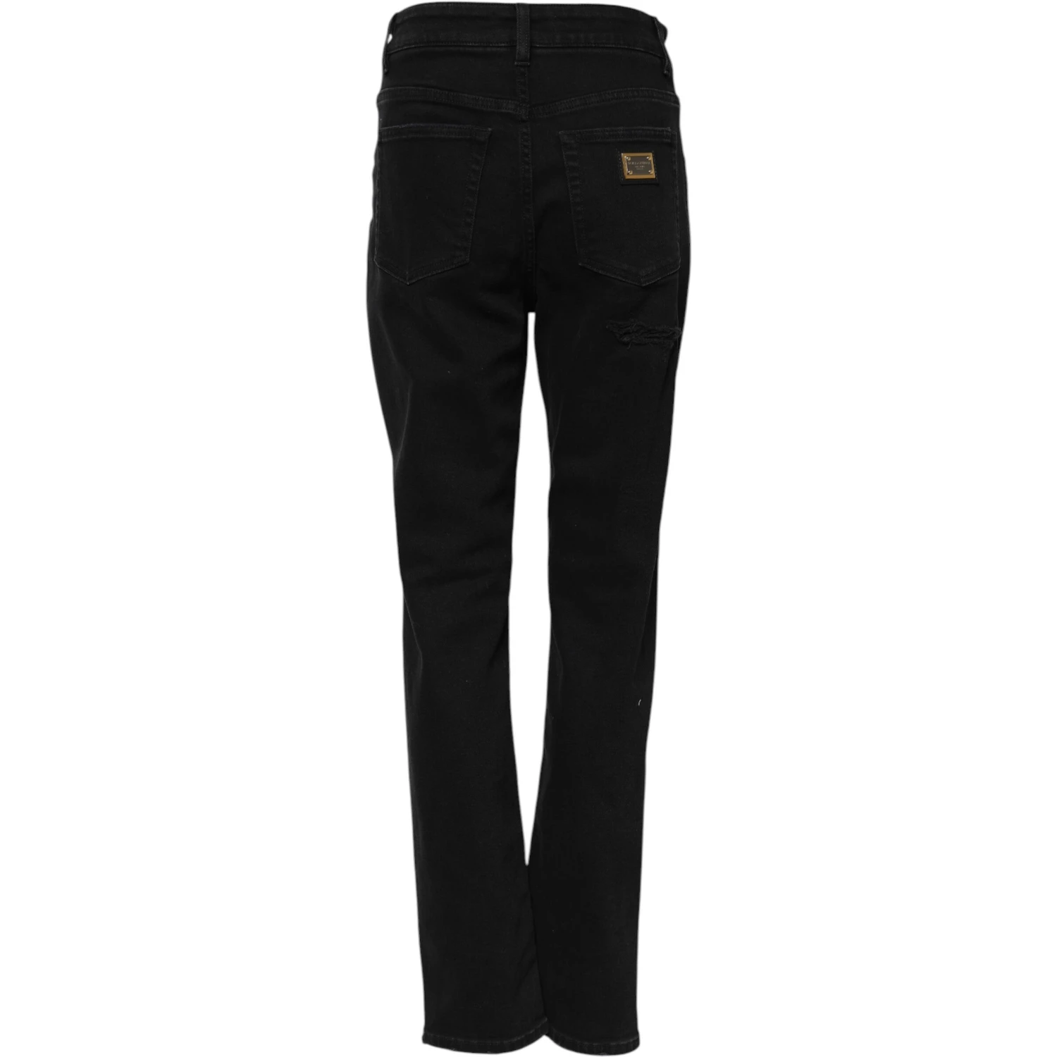 Black Boyfriend Cotton Flared Denim Jeans