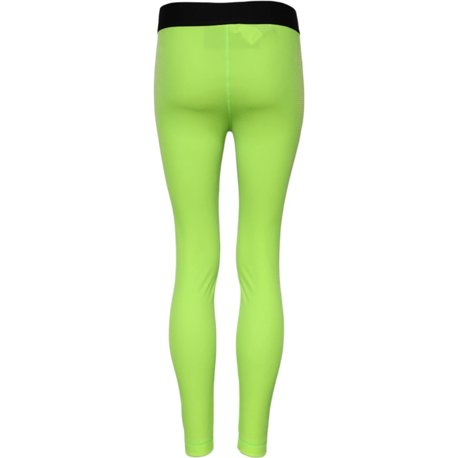 Green Nylon Slim Fit Leggings Pants