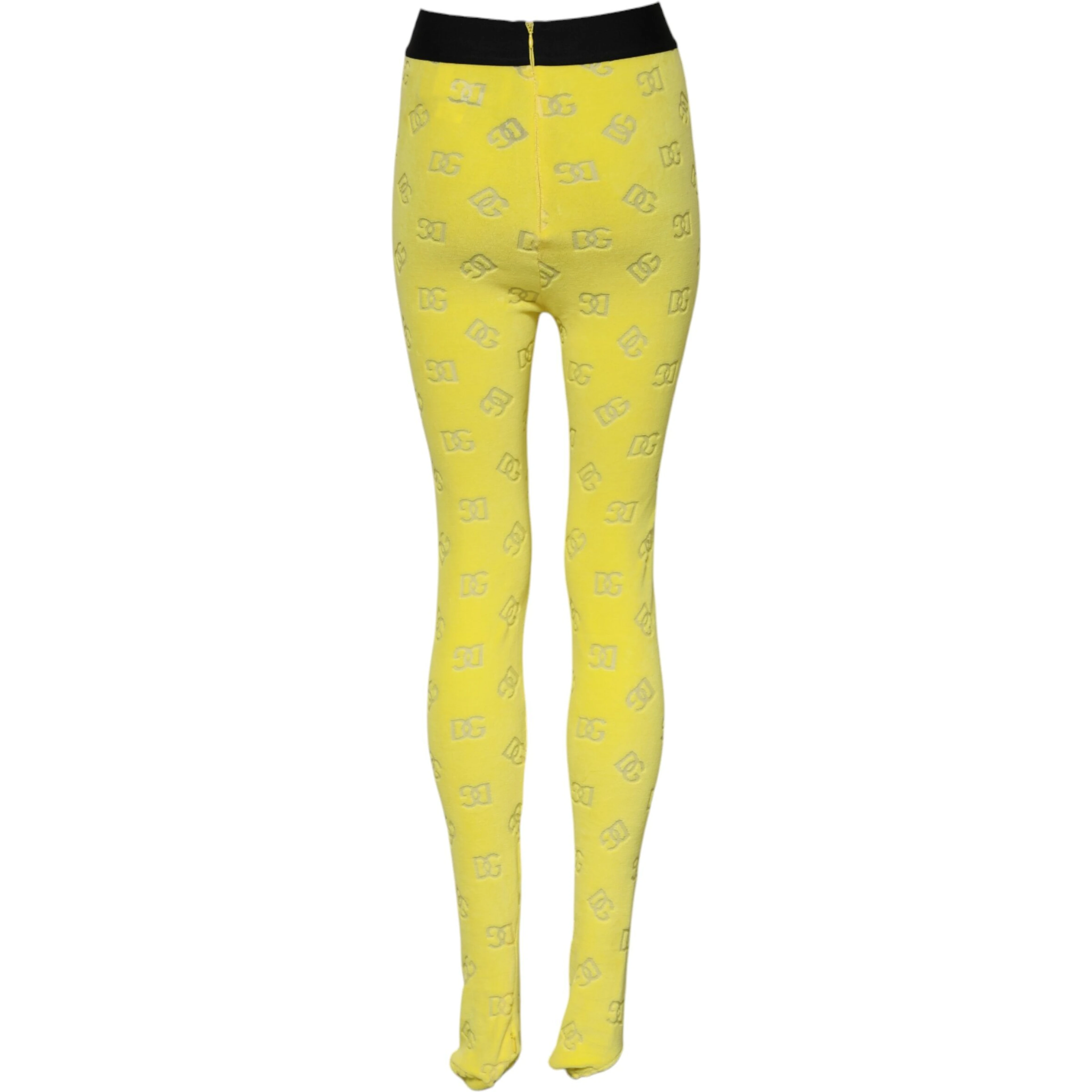 Yellow Logo Slim Fit Leggings Pants