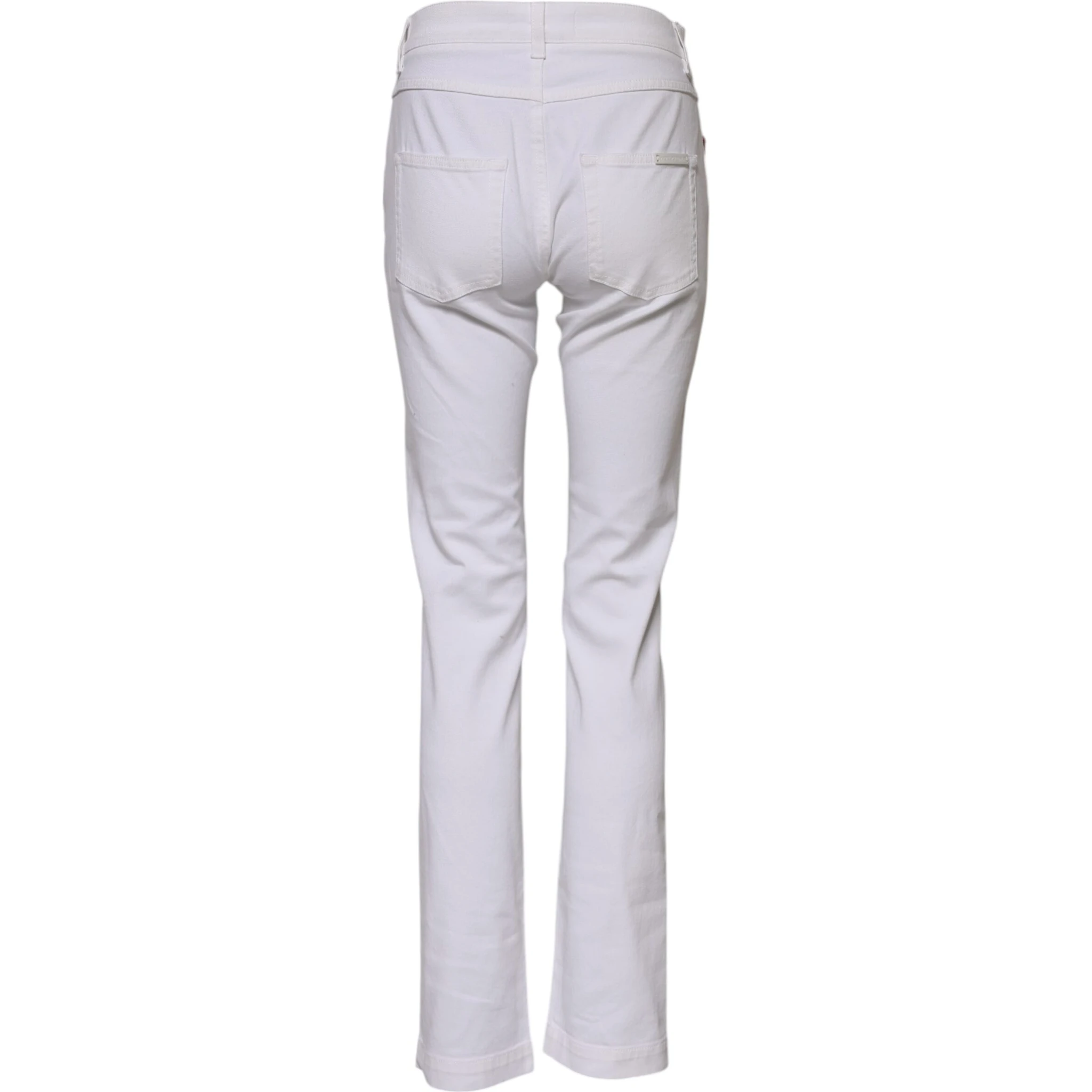 White Floral Embroidery GIRLY Denim Jeans