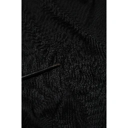 Black Cashmere V-Neck Long Sleeves T-shirt