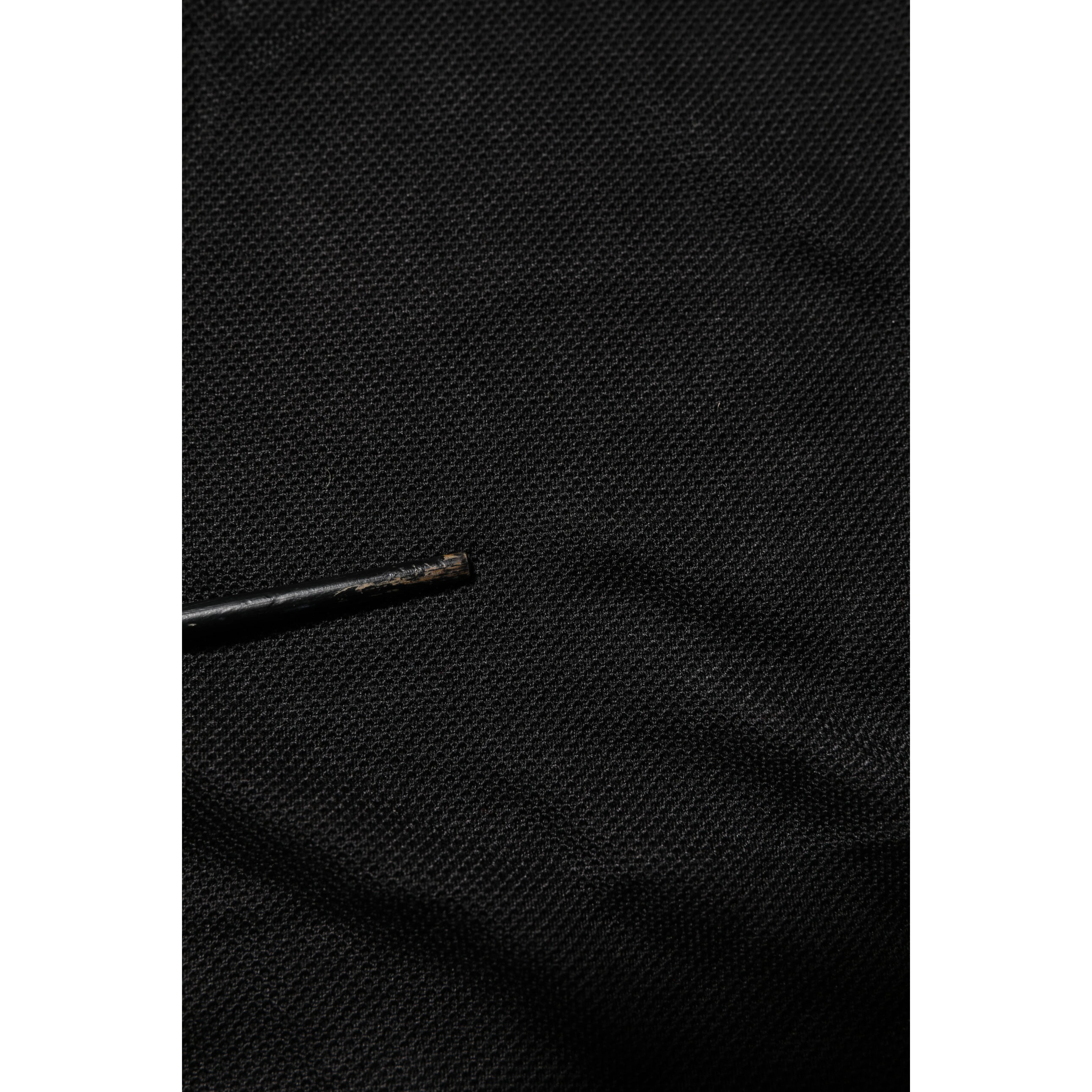 Black DG Silk Vneck Collared Men Polo T-shirt