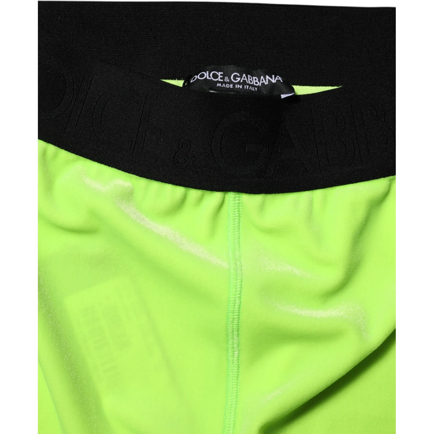 Green Nylon Slim Fit Leggings Pants