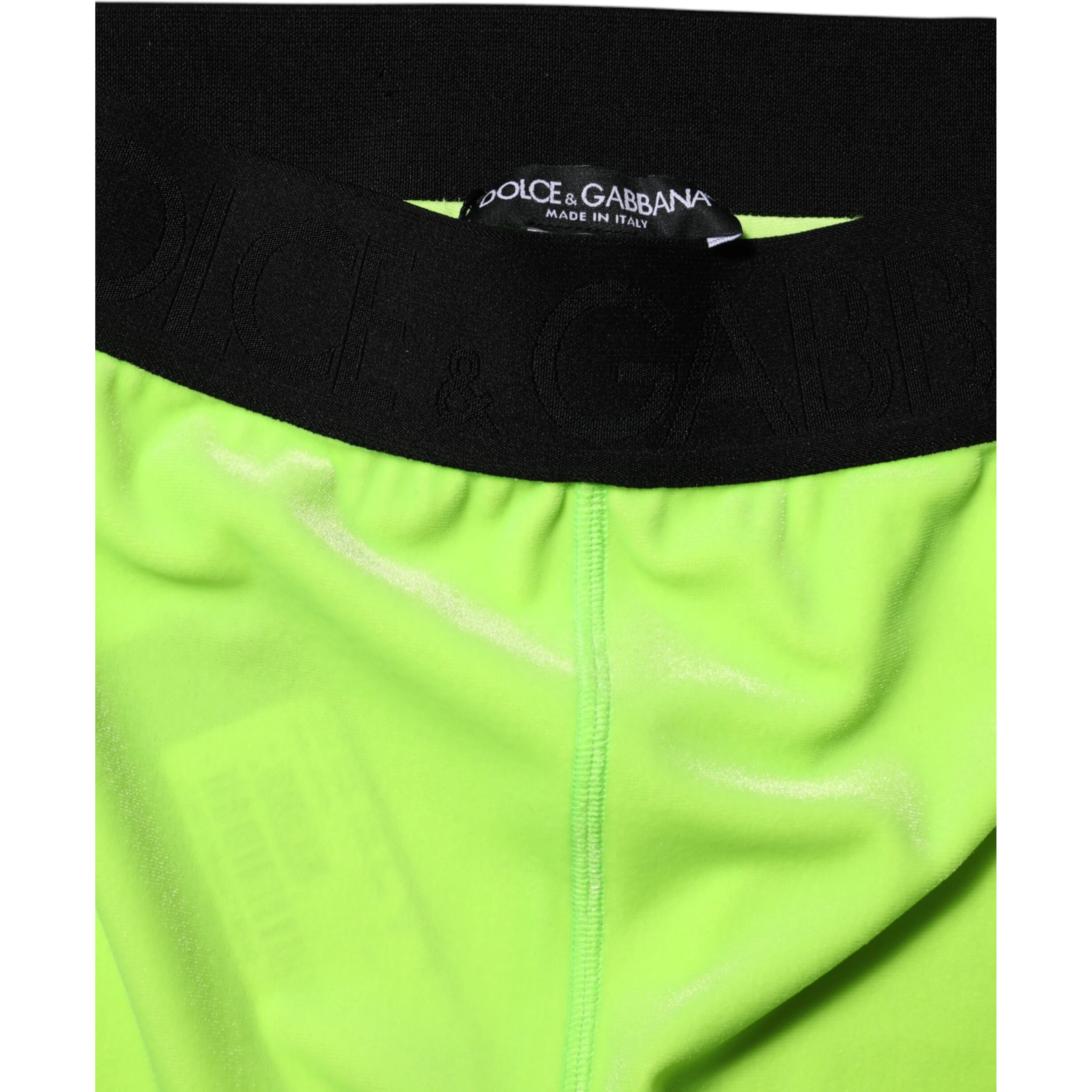 Green Nylon Slim Fit Leggings Pants