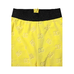 Yellow Logo Slim Fit Leggings Pants