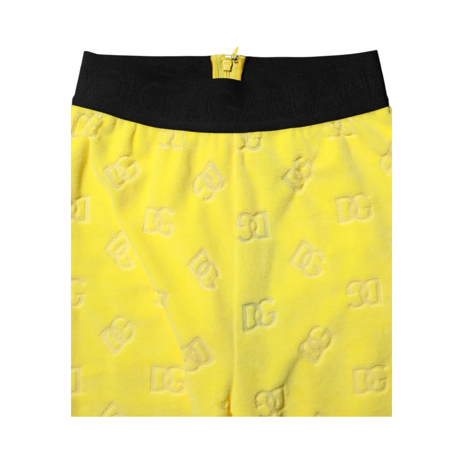 Yellow Logo Slim Fit Leggings Pants