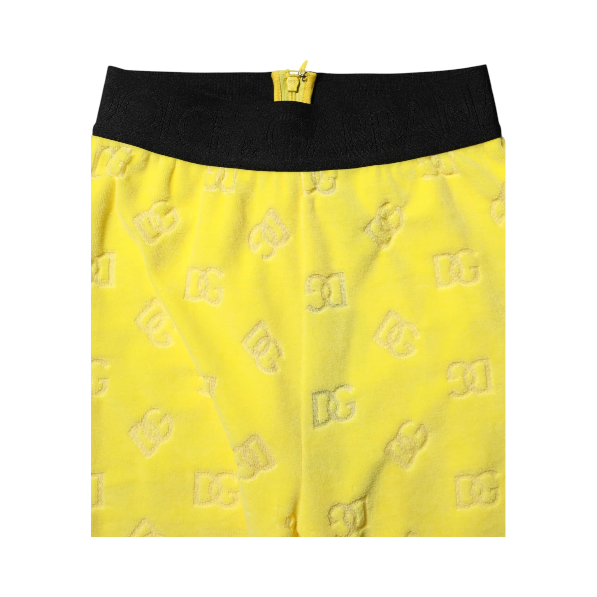 Yellow Logo Slim Fit Leggings Pants