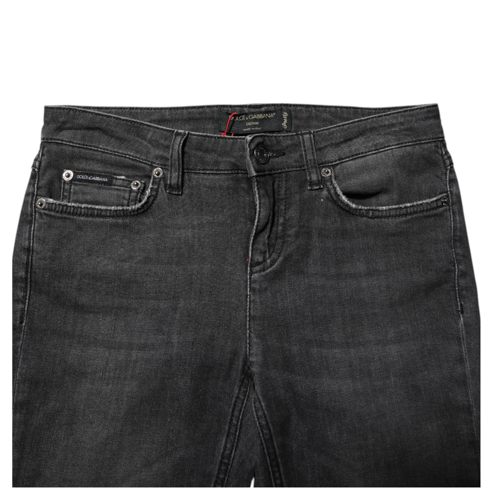 Black Cotton Low Waist Skinny Denim Jeans