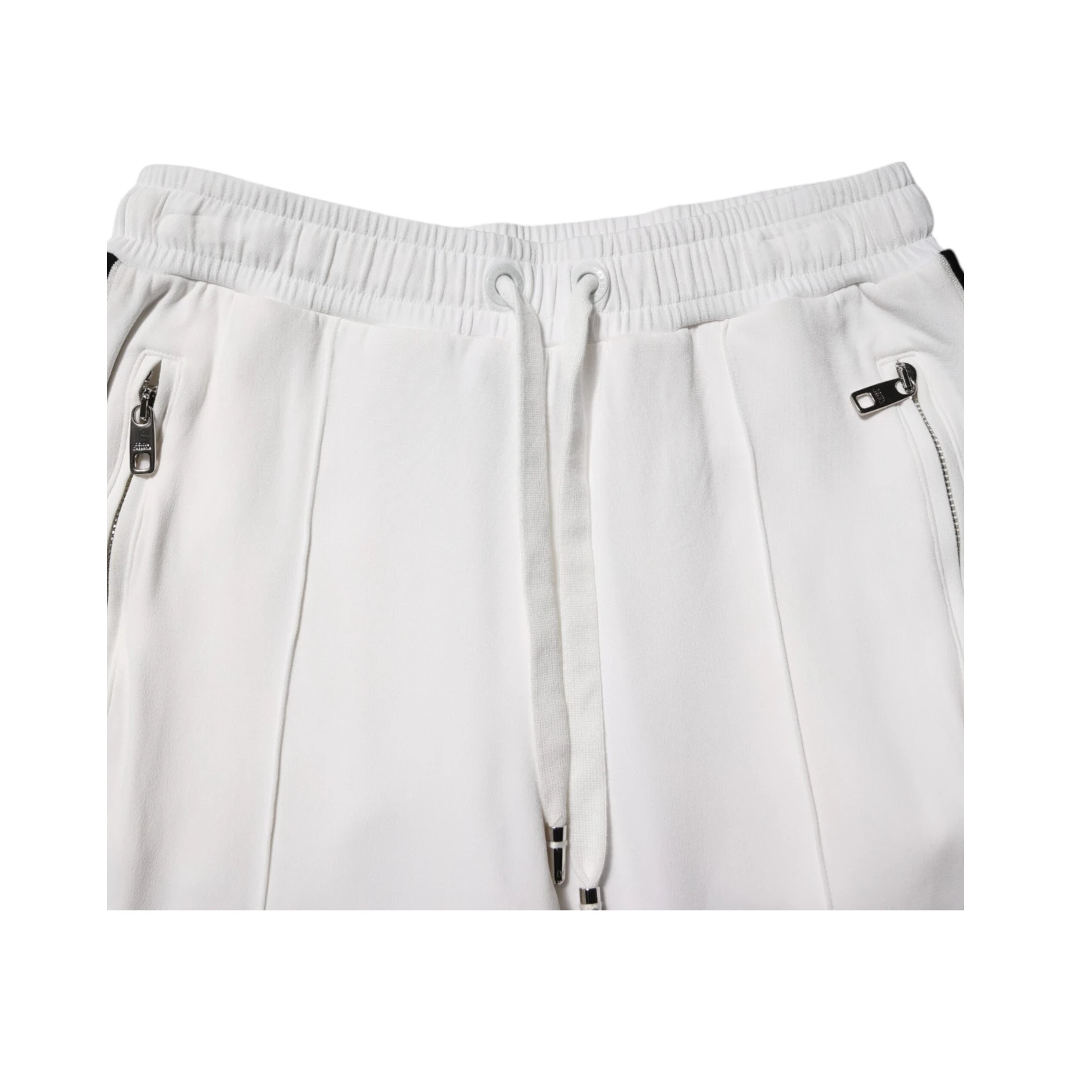 White Viscose Jogger Sweatpants Pants
