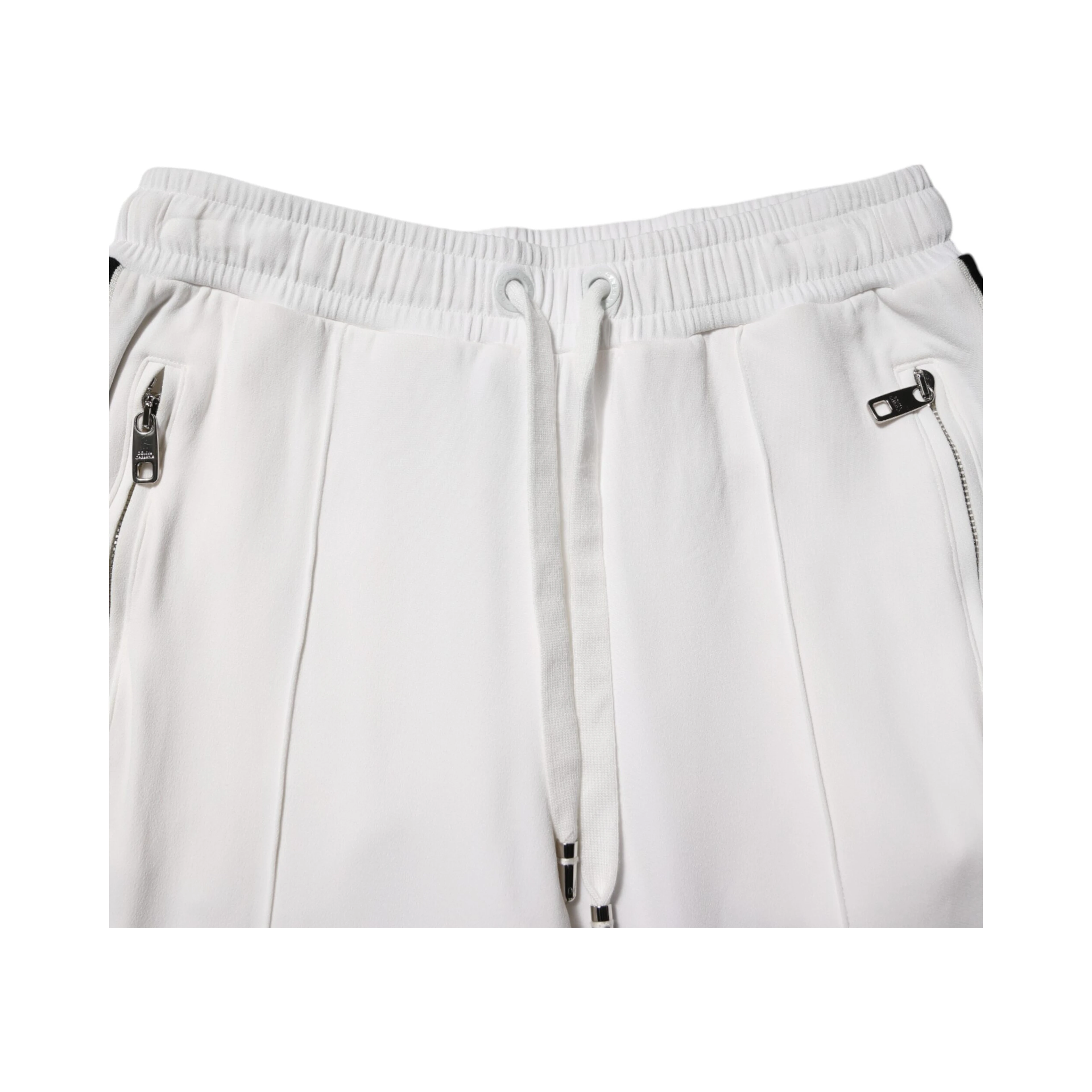 White Viscose Jogger Sweatpants Pants
