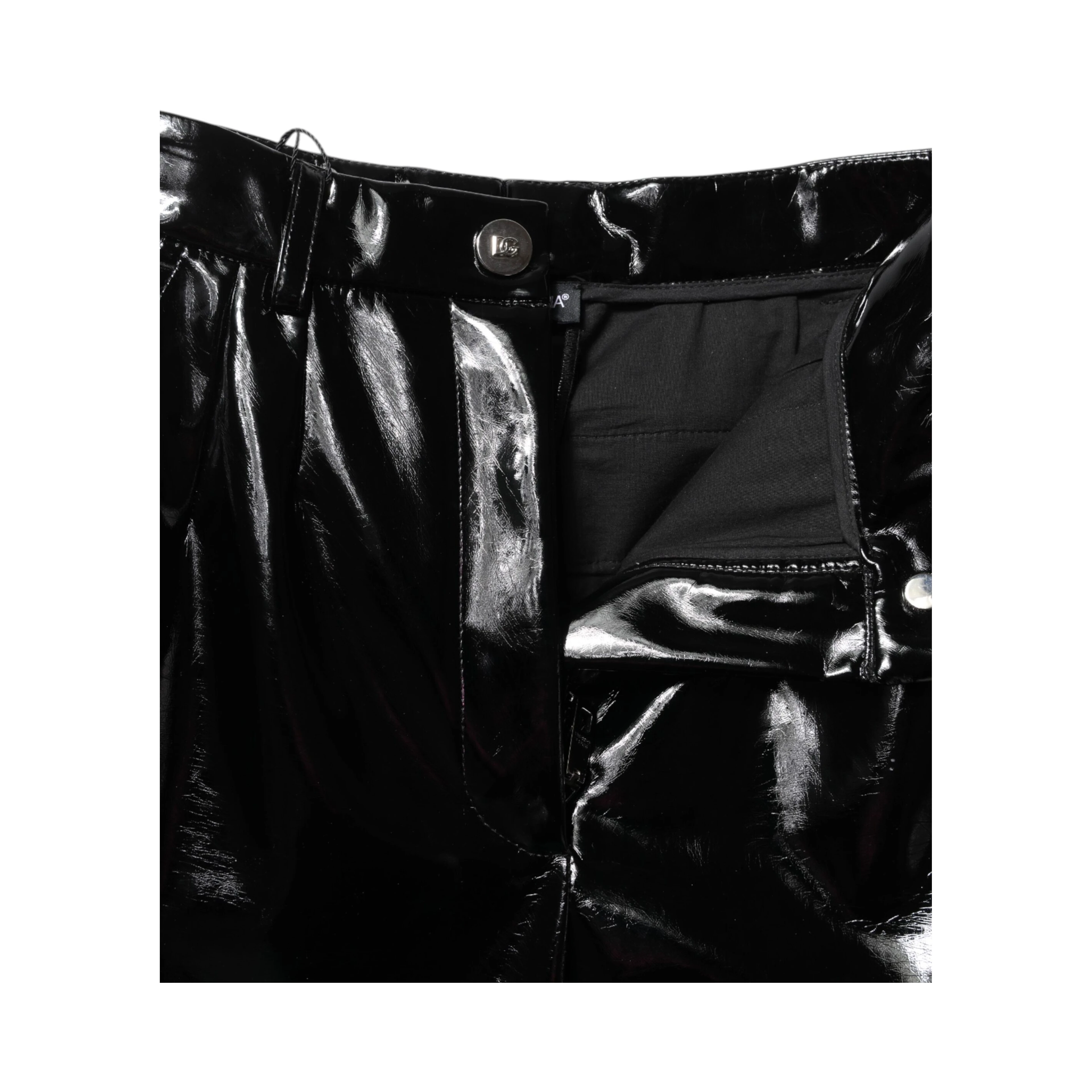 Black High Waist Cargo Bootcut Pants