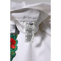 White Floral Embroidery GIRLY Denim Jeans