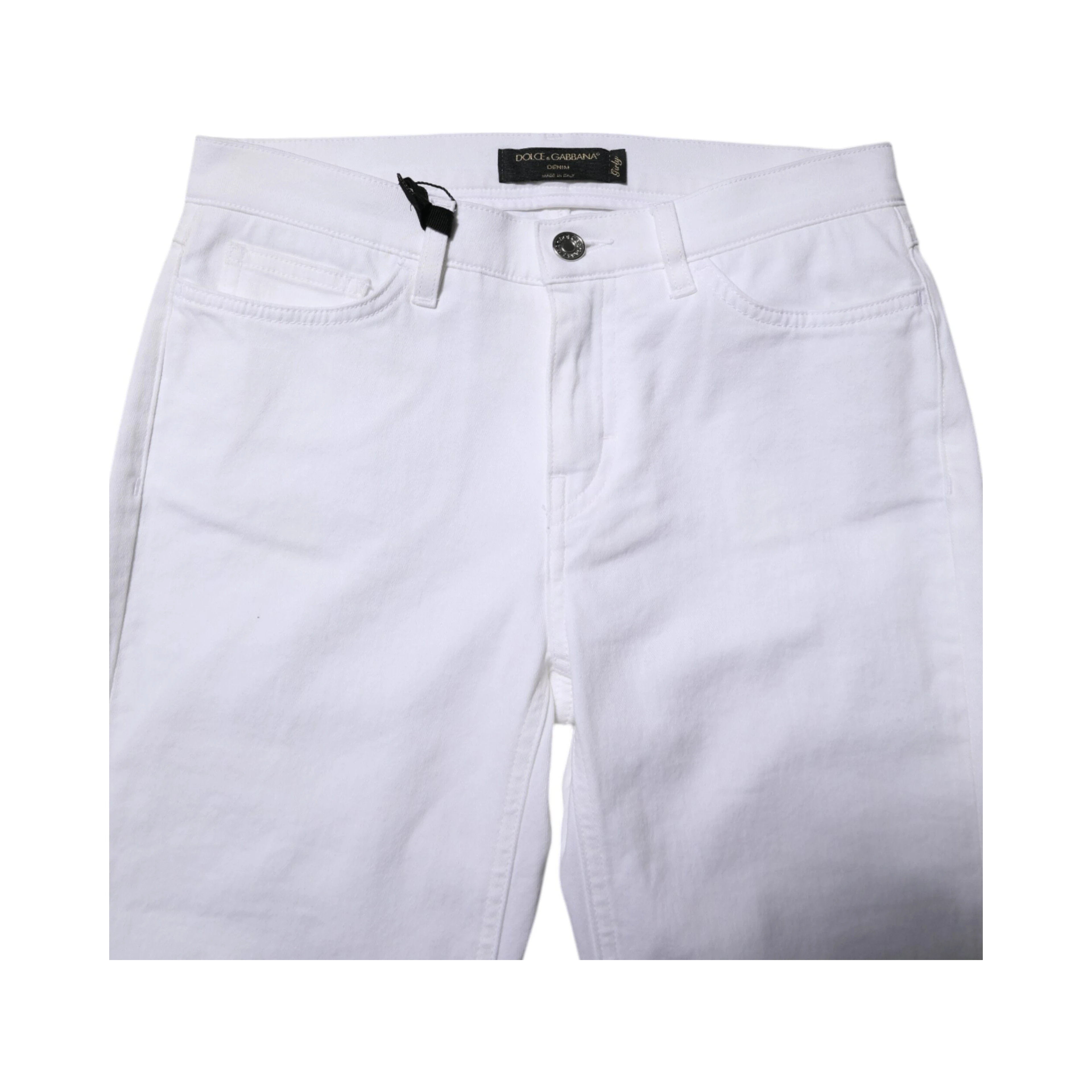 White GRACE Mid Waisted Skinny Denim Jeans