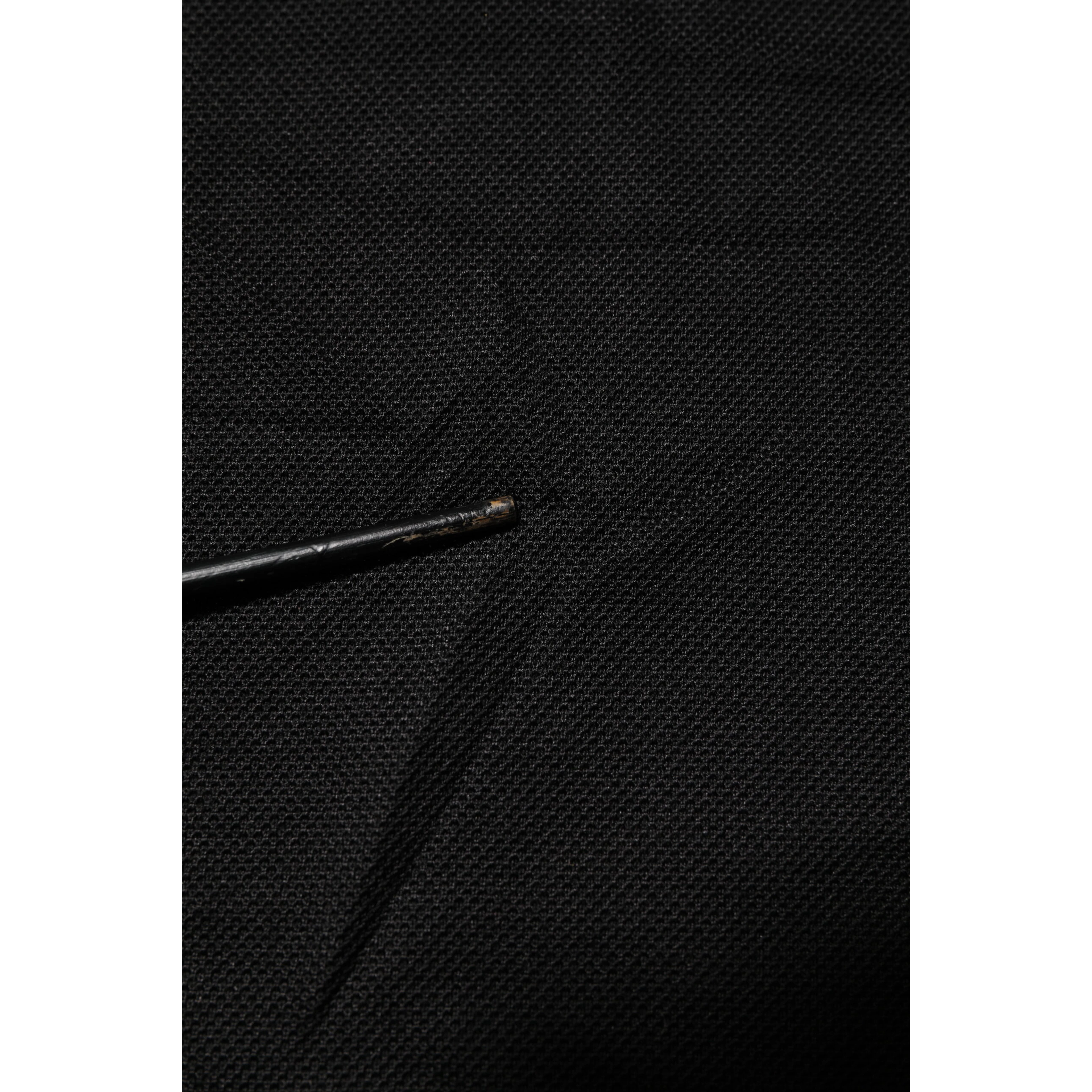 Black DG Silk Vneck Collared Men Polo T-shirt