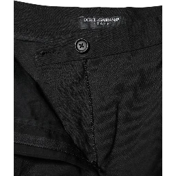 Black STAFF High Waist Tapered Pants