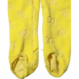 Yellow Logo Slim Fit Leggings Pants