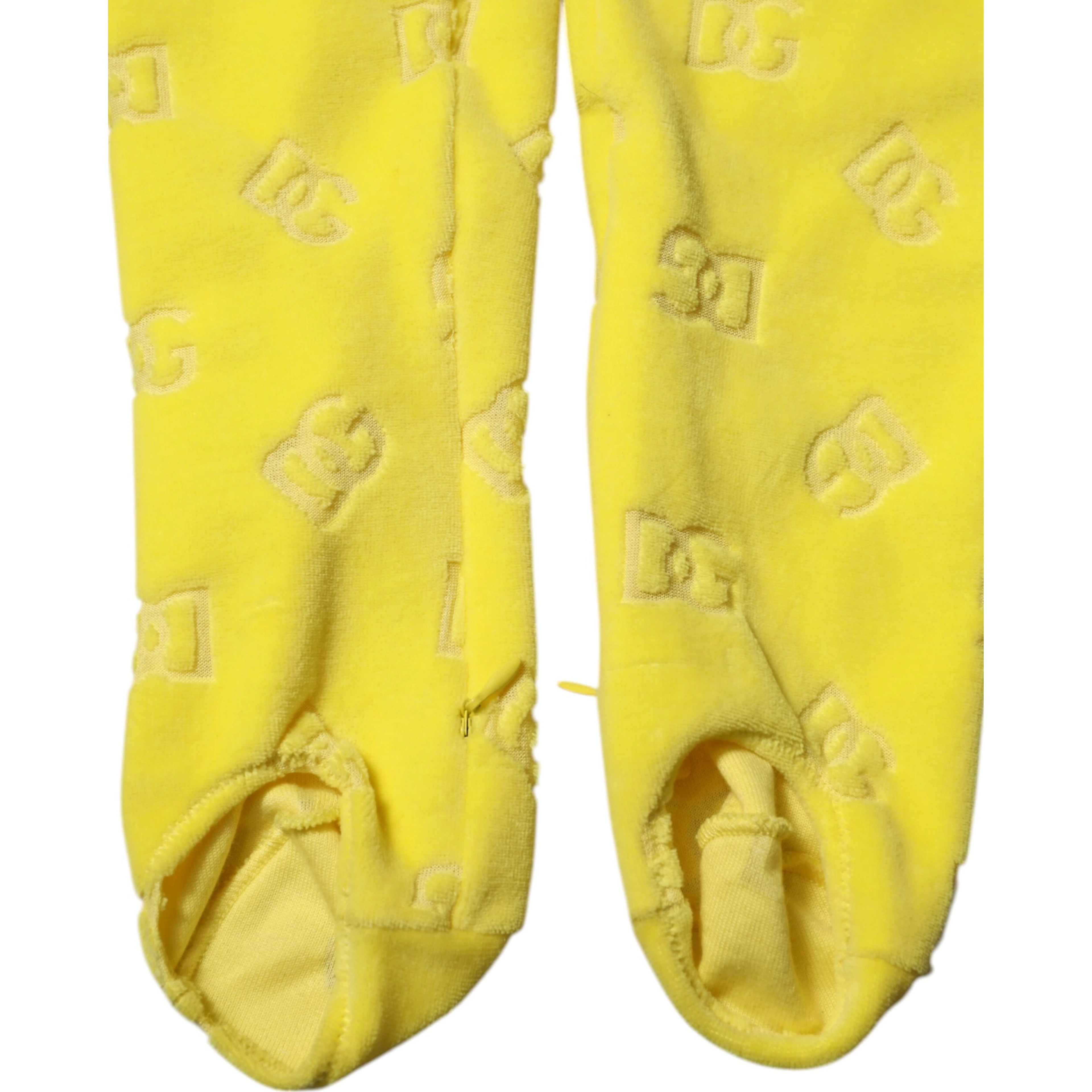 Yellow Logo Slim Fit Leggings Pants