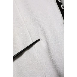 White Viscose Jogger Sweatpants Pants