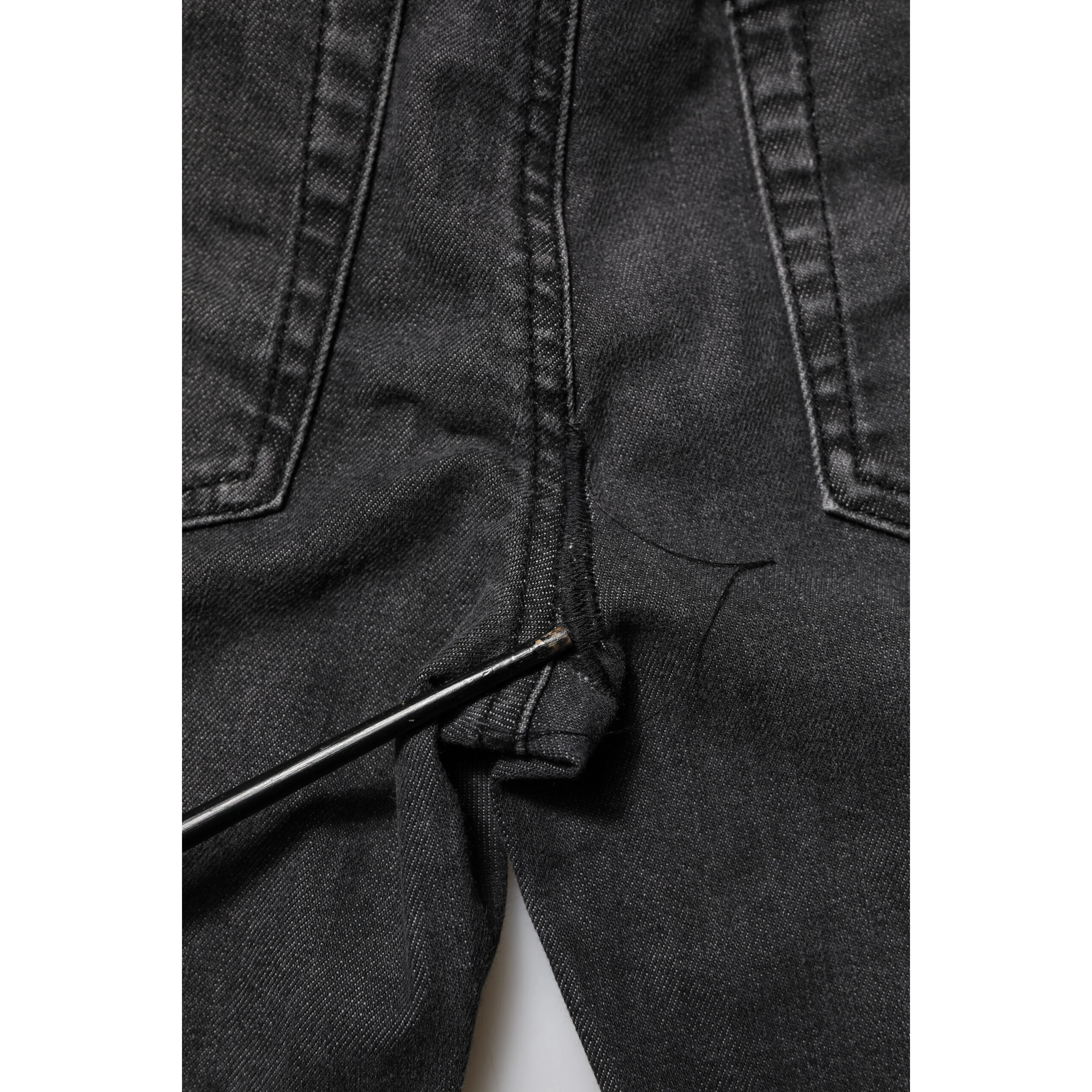 Black Cotton Low Waist Skinny Denim Jeans